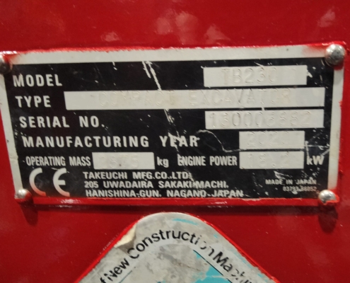Takeuchi TB230 Takeuchi TB230